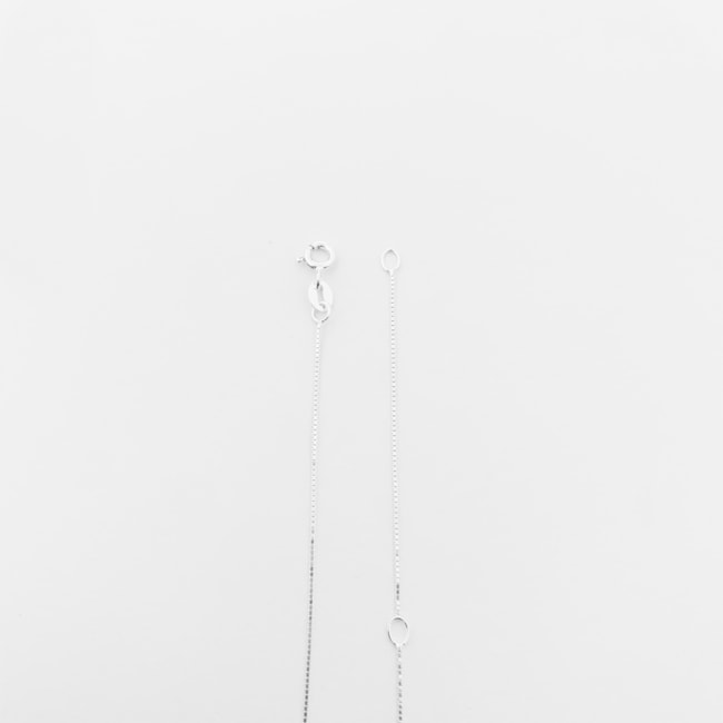 Gargantilha com Zircônias de Coração - 40cm