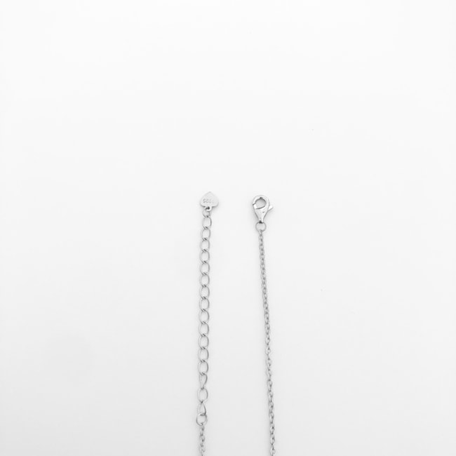 Gargantilha com Zircônias Verdes  - 40cm