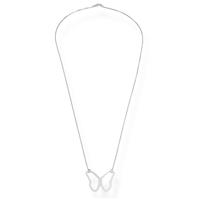 Gargantilha de Borboleta Vazada - 50cm
