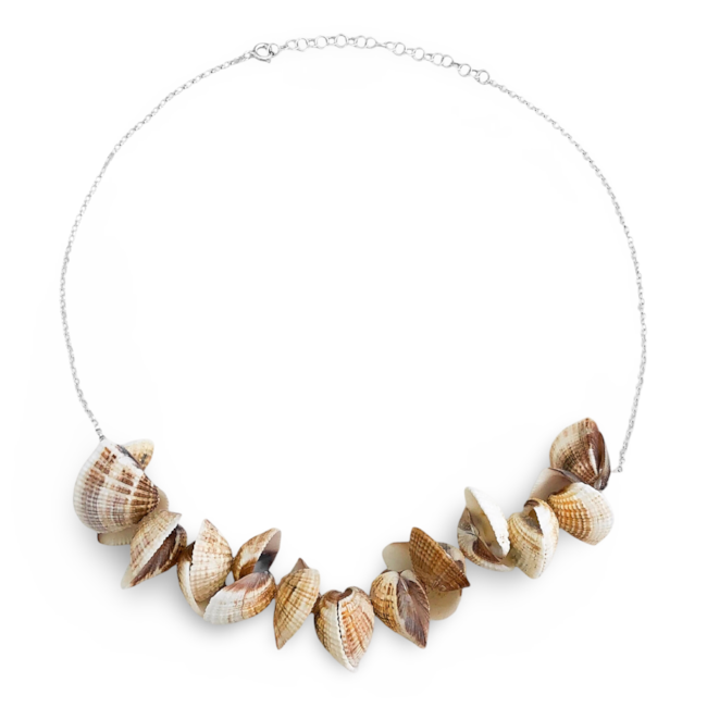 Gargantilha de Conchas Naturais - 36cm
