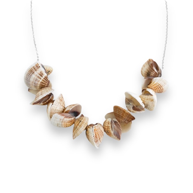 Gargantilha de Conchas Naturais - 36cm