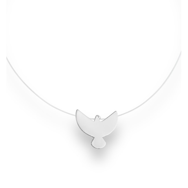 Gargantilha de Fio de Nylon com Espirito Santo - 40cm