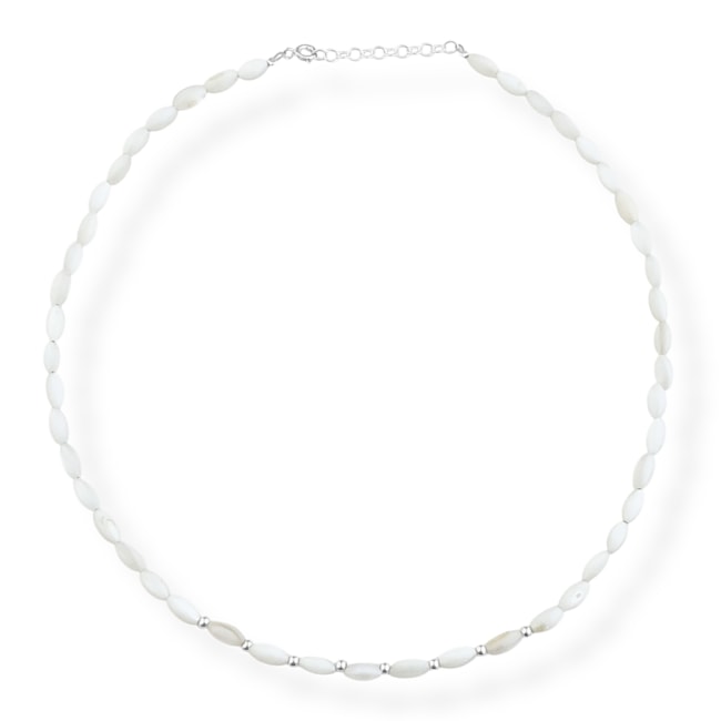 Gargantilha de Madrepérola com Bolinhas - 38cm