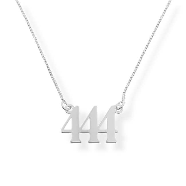 Gargantilha de Número "444" 