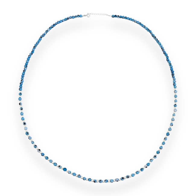 Gargantilha de Olho Greco com Pérola - 65cm