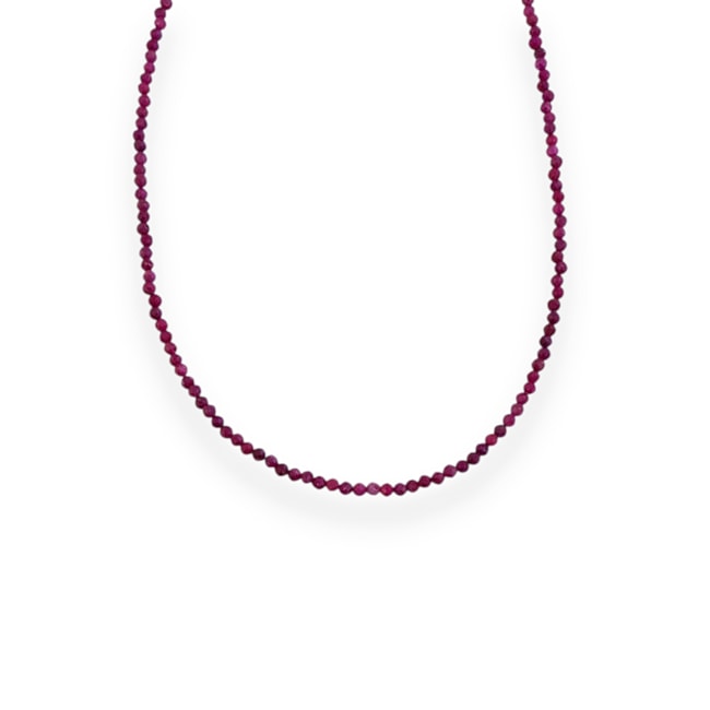 Gargantilha de Pedra Rubi - 40cm