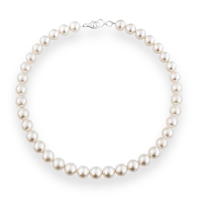 Gargantilha de Pérola Shell 10mm - 40cm