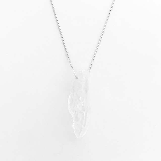 Gargantilha de Quartzo Transparente - 45cm