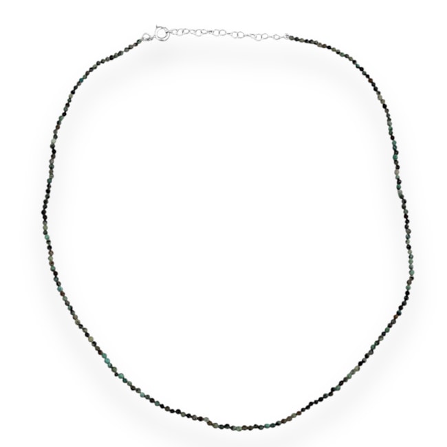 Gargantilha de Turquesa Africana - 39cm