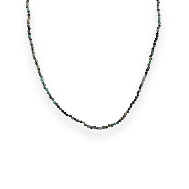 Gargantilha de Turquesa Africana - 39cm