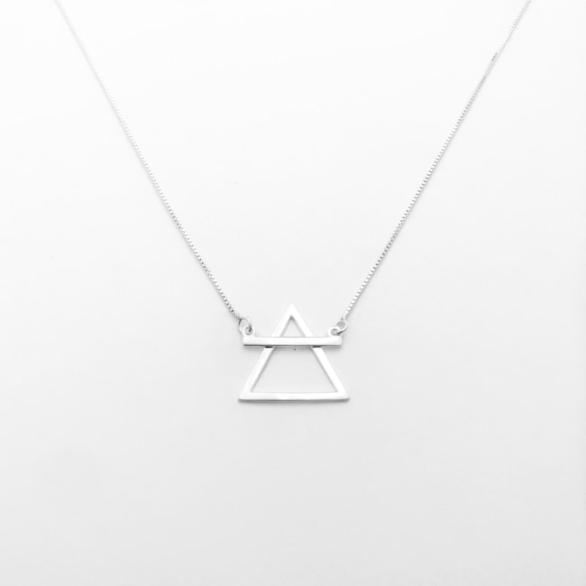 Gargantilha Elemento Símbolo Ar - 45cm