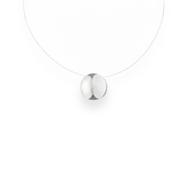 Gargantilha Fio de Nylon com Círculo - 45cm