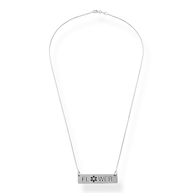 Gargantilha Flower com Zircônia - 45cm 