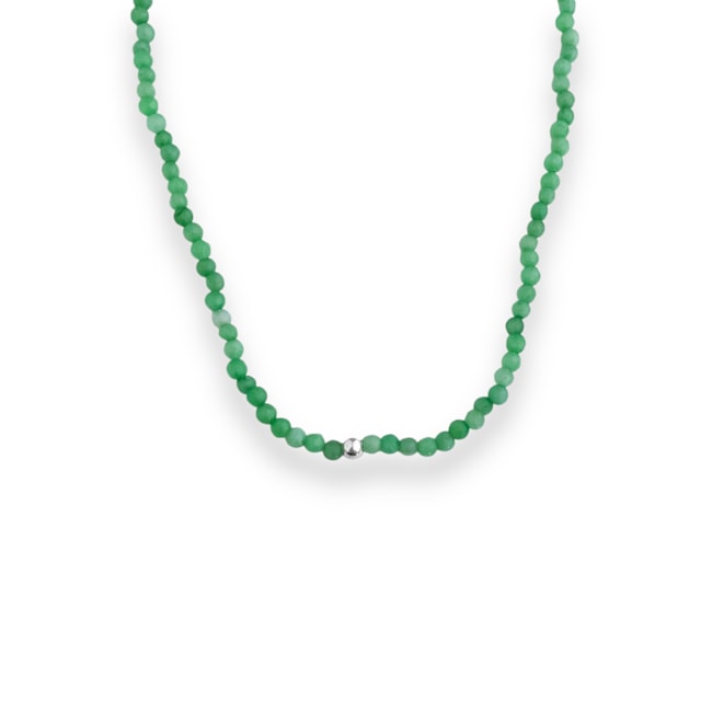 Gargantilha Jade Verde Piscina 