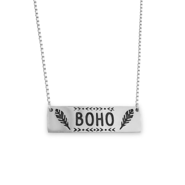 Gargantilha Plaquinha "BOHO"