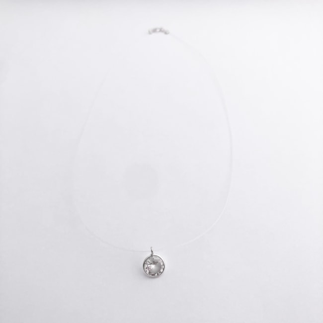 Gargantilha Ponto de Luz com Fio de Nylon - 40CM
