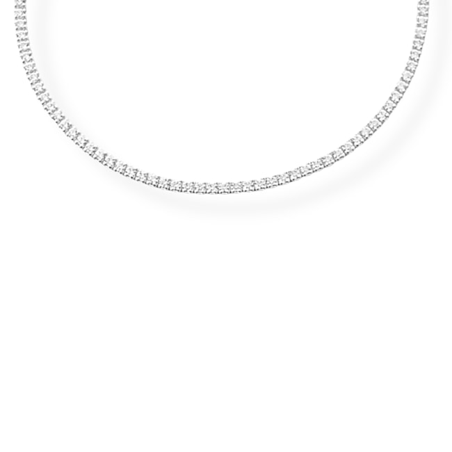Gargantilha Riviera Cravejada com Zircônias - 36cm