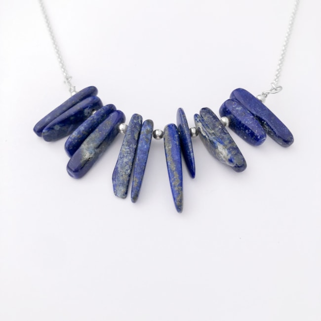Gargantilhas de Lápis Lazuli - 40cm