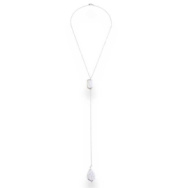 Gravatinha de Pérola Biwa Amassada - 40cm 