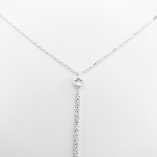 Gravatinha de Zircônias - 40cm