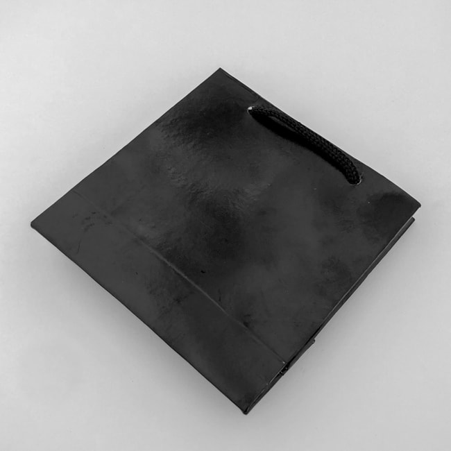 Pacote com 10 Sacolinhas Preta Lisa - 10x10