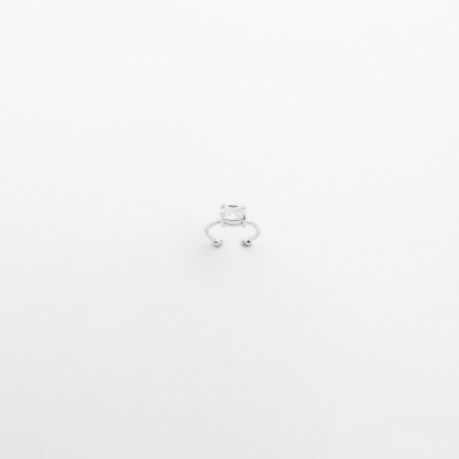 Piercing de Pressão com Zircônia Cristal Oval 