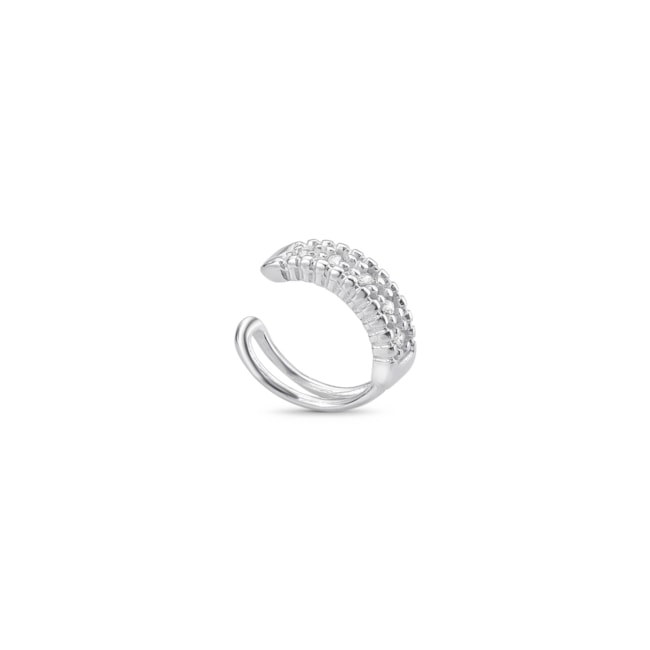 Piercing de Pressão Meia Argola com Zircônias