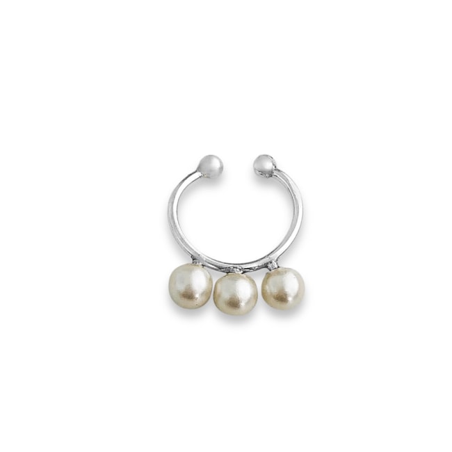 Piercing Fake com Pérolas