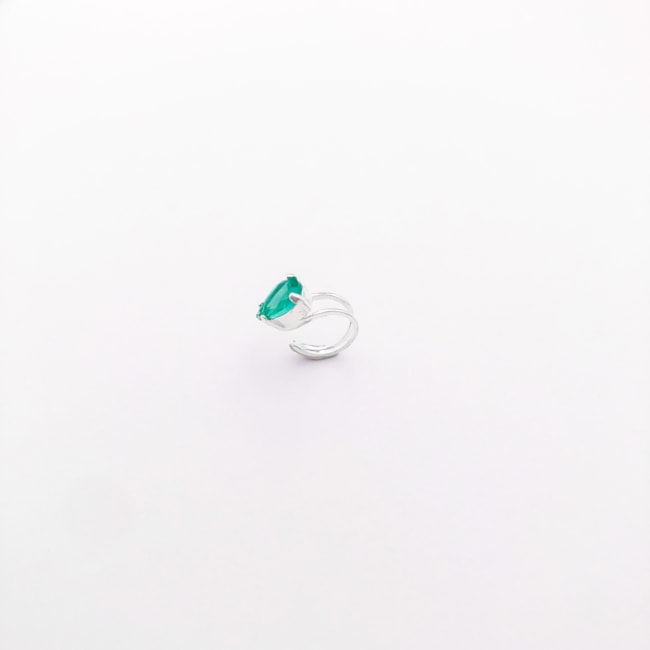 Piercing Fake com Turmalina da Paraíba
