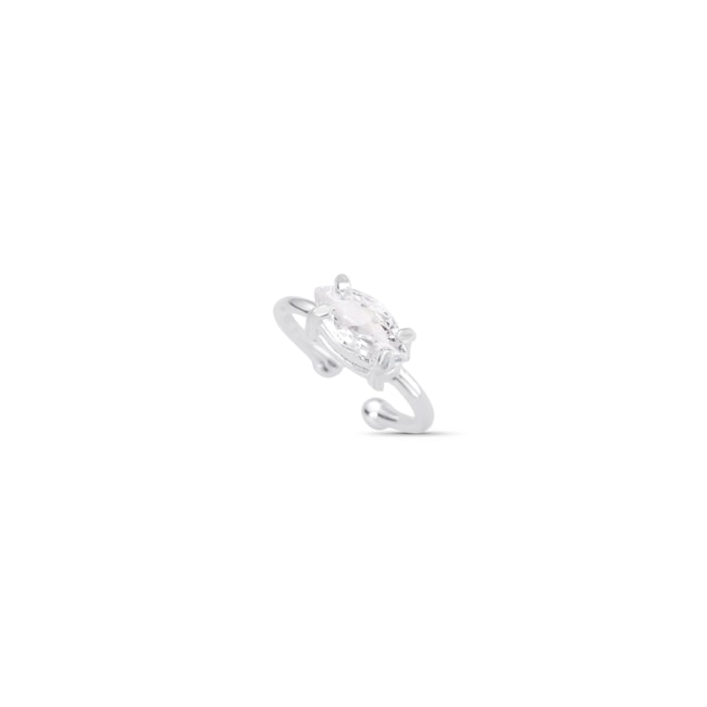 Piercing Fake com Zircônia Cristal Navete 