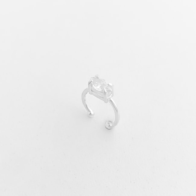 Piercing Fake com Zircônia Cristal Navete 