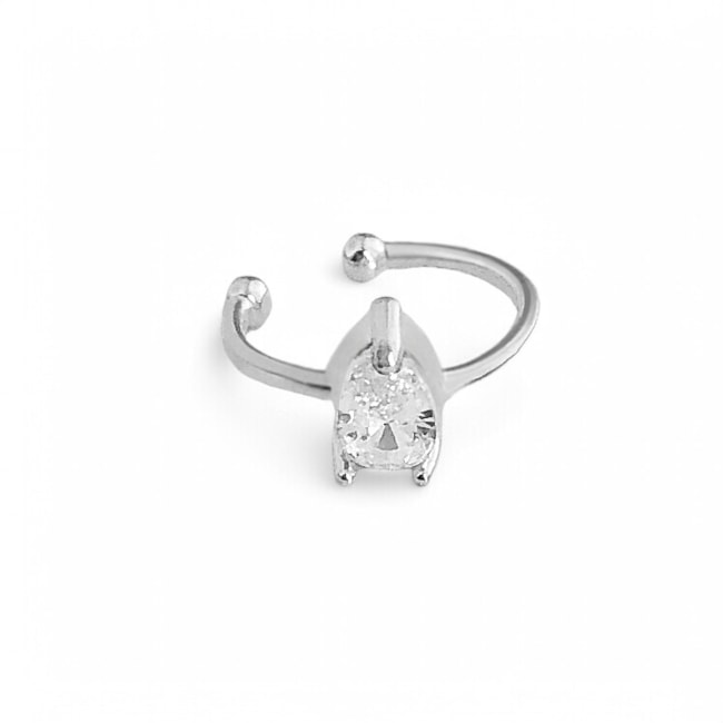 Piercing Fake com Zircônia em Gota