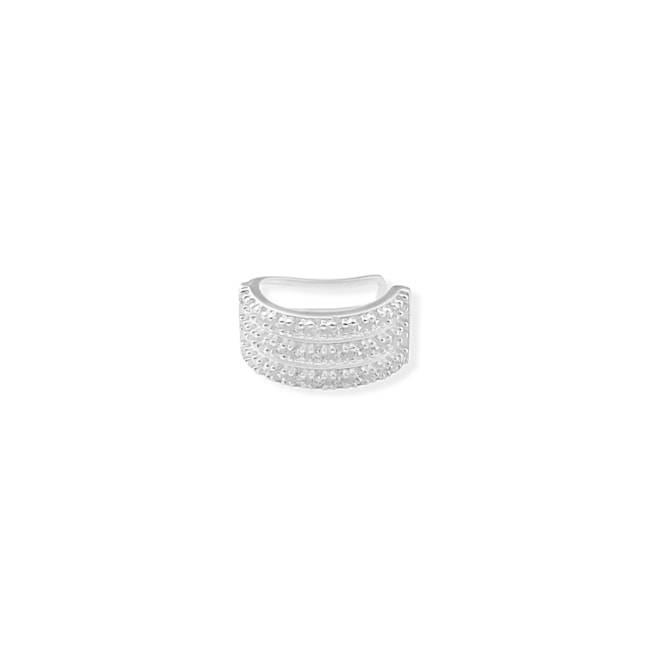 Piercing Fake Cravejado de Zircônia 