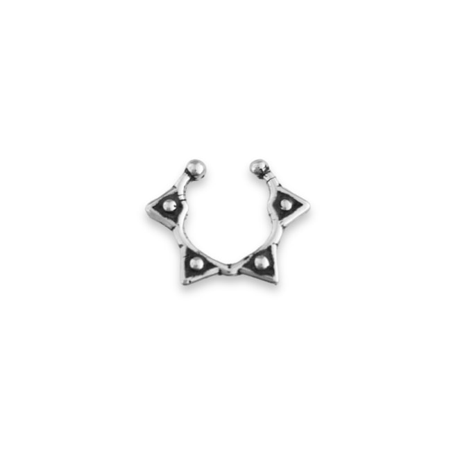 Piercing Fake Geométrico