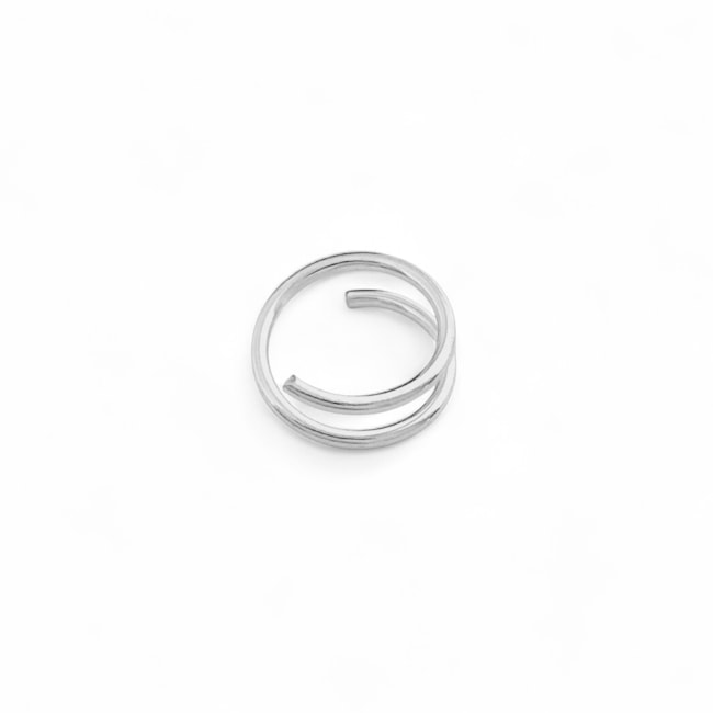 Piercing para Furo Argolinha Dupla em Espiral