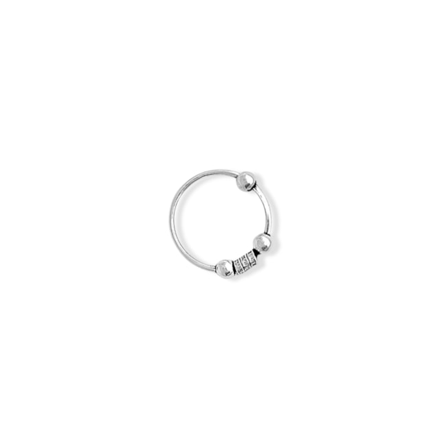 Piercing para Furo Argolinha Indiana com Bolinhas