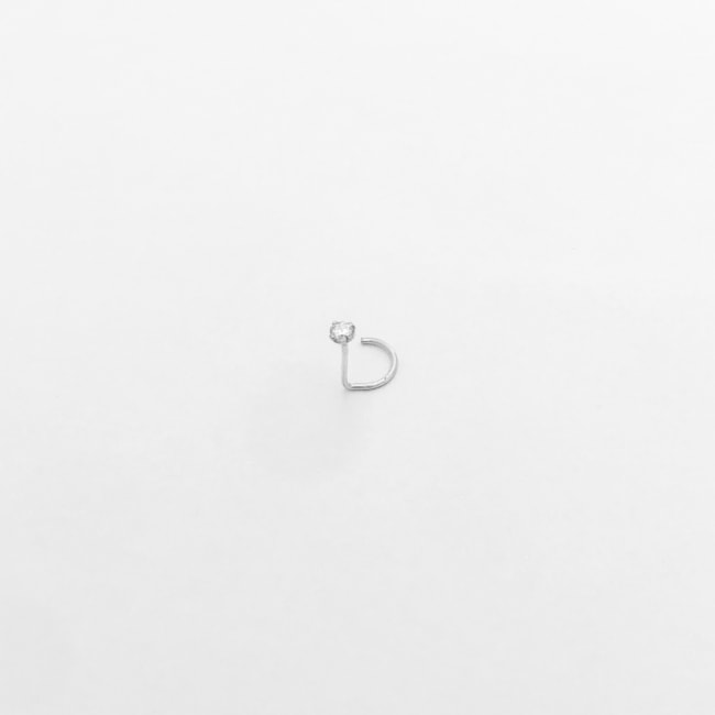 Piercing Para Furo Com Zircônia com Pino em Aço Cirúrgico 