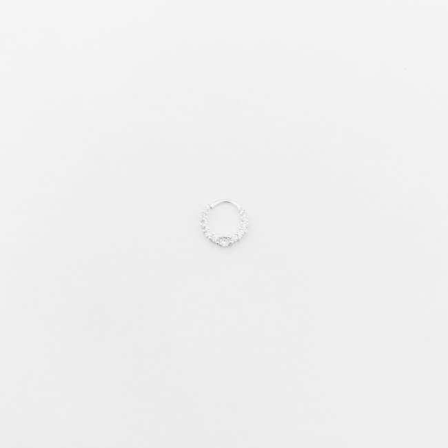 Piercing para Furo Cravejado com Zircônias
