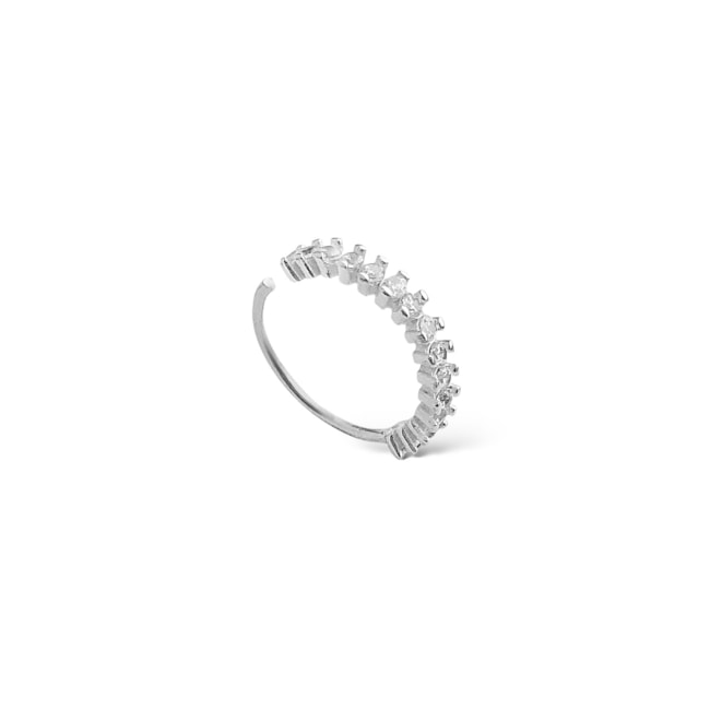 Piercing para Furo de Conch Cravejado com Zircônias 