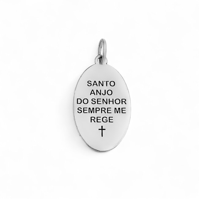 Pingente com Oração do Santo Anjo 