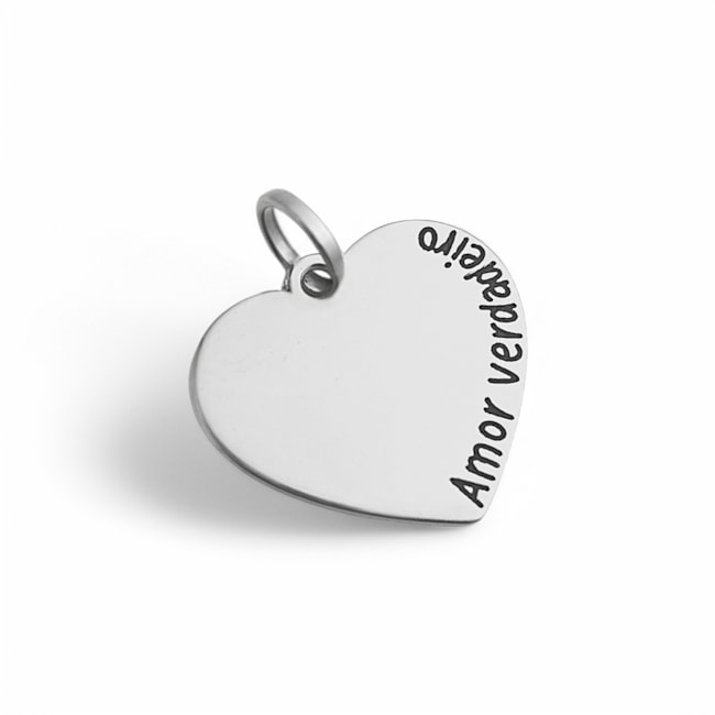 Pingente Coração Amor Verdadeiro
