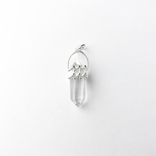 Produto Pingente Cristal Quartzo Transparente Signo Aquário