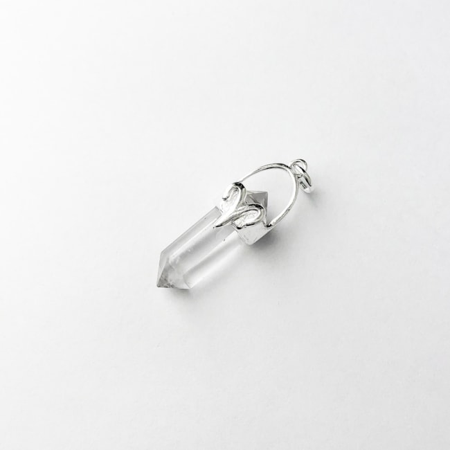 Pingente Cristal Quartzo Transparente Signo Áries