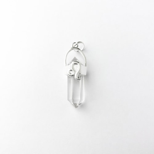 Produto Pingente Cristal Quartzo Transparente Signo Leão 