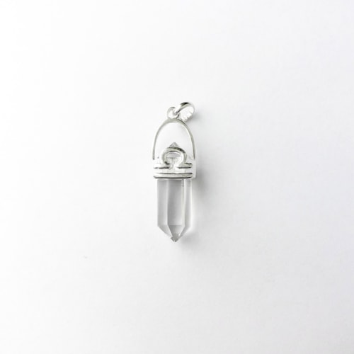 Produto Pingente Cristal Quartzo Transparente Signo Libra 