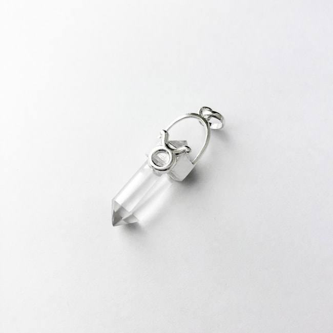 Pingente Cristal Quartzo Transparente Signo Touro
