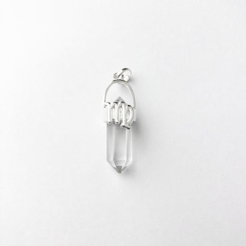 Produto Pingente Cristal Quartzo Transparente Signo Virgem 