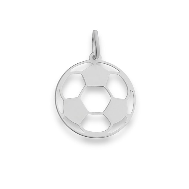 Pingente de Bola de Futebol com Gomos Vazados 