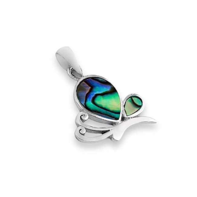 Pingente de Borboleta com Abalone 