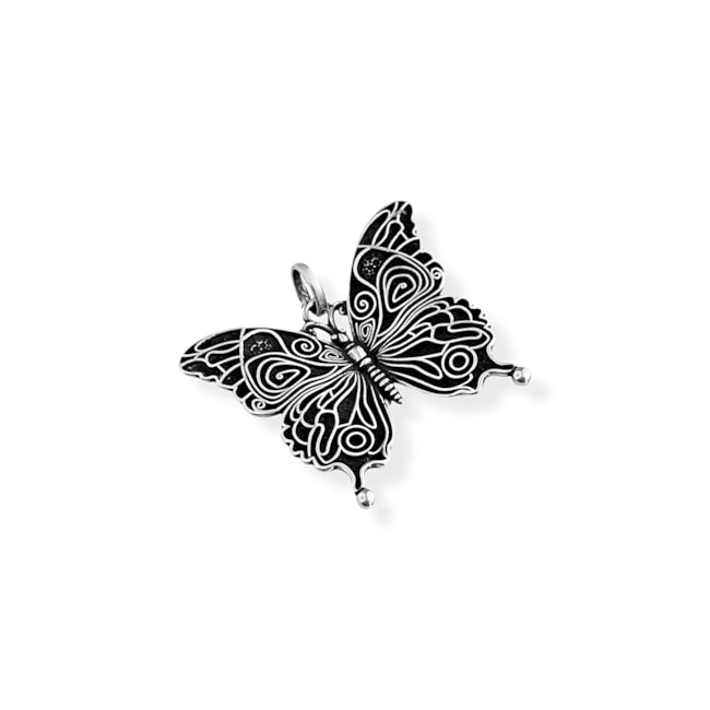 Pingente de Borboleta Trabalhada